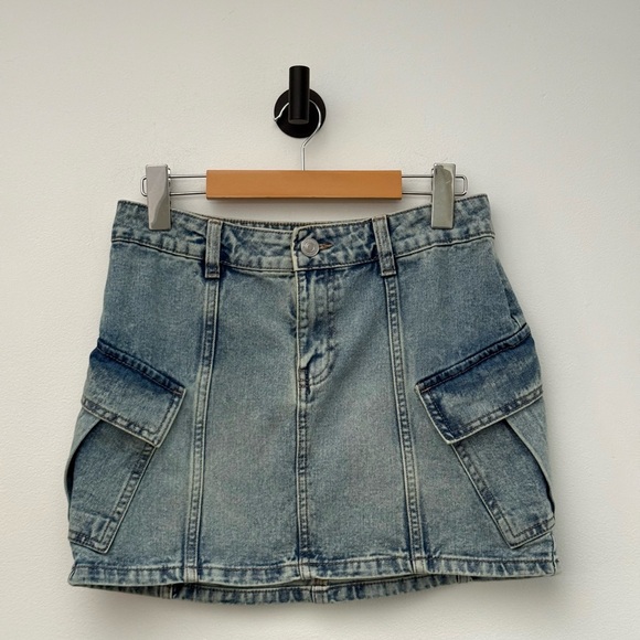 Ardene Dresses & Skirts - Ardene Denim Cargo Mini Skirt
